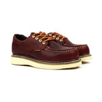 Moc-Toe Oxford Work Shoes // Burgundy (US: 5.5)
