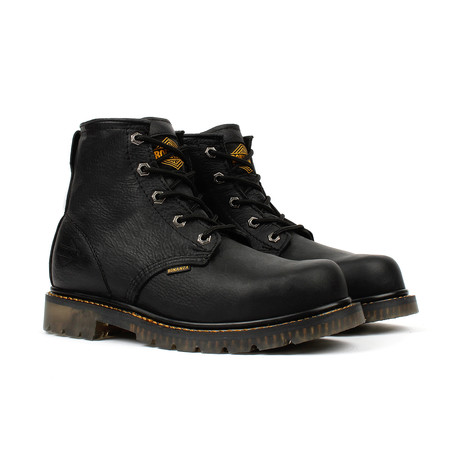 Unlined Plain Toe Work Boots // Black (US: 9.5)