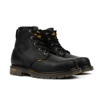 Unlined Plain Toe Work Boots // Black (US: 7.5)