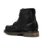 Unlined Plain Toe Work Boots // Black (US: 7)