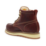 Industrial Moc-Toe Work Boots // Burgundy (US: 5.5)