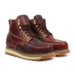 Industrial Moc-Toe Work Boots // Burgundy (US: 12)