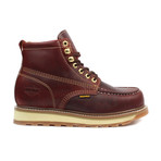 Industrial Moc-Toe Work Boots // Burgundy (US: 5)