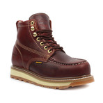 Industrial Moc-Toe Work Boots // Burgundy (US: 7.5)