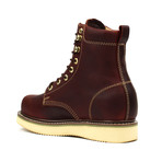 Plain Toe Boots // Burgundy (US: 8.5)