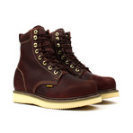 Plain Toe Boots // Burgundy (US: 5)