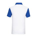 Sands Point Short Sleeve Polo Shirt // White + Sax (XS)