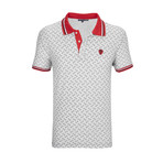 Highlands Short Sleeve Polo Shirt // Gray + Red (XS)