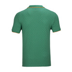 Tequesta Polo Shirt SS // Green + Orange (XL)