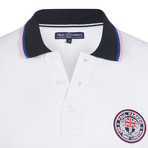 Cove Neck Short Sleeve Polo Shirt // White (XS)