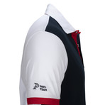Indianapolis Short Sleeve Polo Shirt // White + Navy (M)