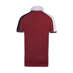 Ridgewood Short Sleeve Polo Shirt // Red + White + Black (L)