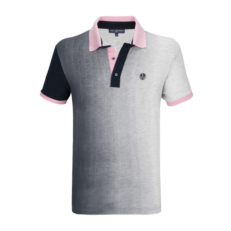 Ramsey Short Sleeve Polo Shirt // Grey + Navy (XS)