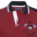 Ridgewood Short Sleeve Polo Shirt // Red + White + Black (S)