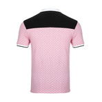 Kentfield Short Sleeve Polo Shirt // Pink + Navy (L)