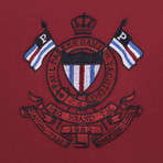 Ridgewood Short Sleeve Polo Shirt // Red + White + Black (M)