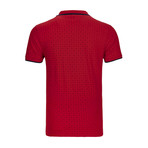 Trenton Short Sleeve Polo Shirt // Red + Navy (2XL)