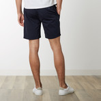 Cotton Stretch Casual Drawstring Shorts // Navy (S)