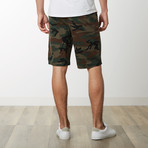 Zipper Pocket Sweatshorts // Camo (S)