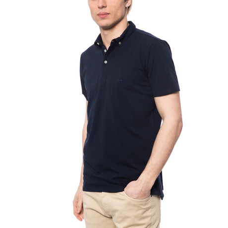 Polo Jersey M/M Button Down // Navy (S)