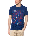 T-Shirt Giro M/M Flowers // Navy (L)