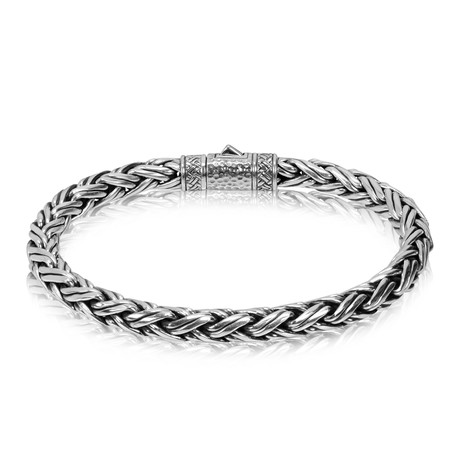 Contemporary Silver Chain Bracelet (Small // 7.5")