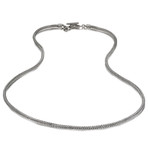 Snake Toggle Lock Chain // Silver (24 Inch)