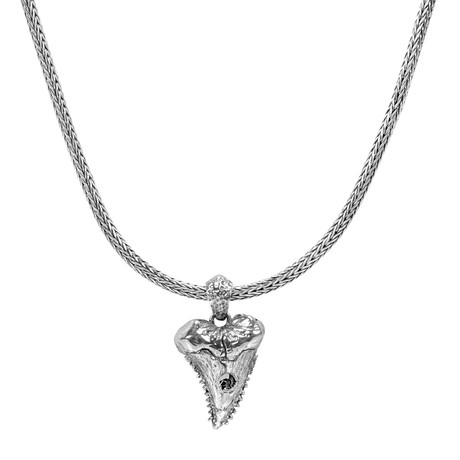 Shark Tooth Necklace // Silver