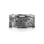 Tree Trunk Ring // Silver (Size 8)