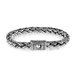 Contemporary Chain Bracelet // 7mm // Silver (Large // 8.5")