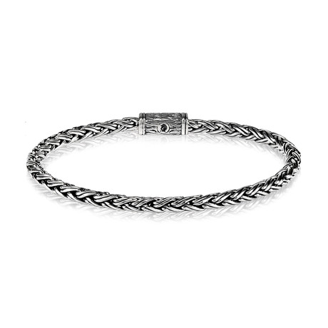 Contemporary Chain Bracelet // 4mm // Silver (Medium // 8")