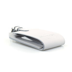 Smooth Leather Luggage Tag // Gray
