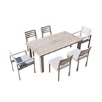 Renava // Dunes Outdoor Grey Dining Table Set
