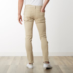 Distressed Ankle Zip Pants // Khaki (32WX32L)