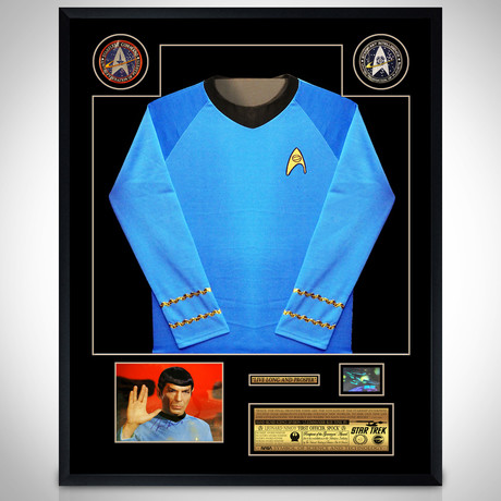 Star Trek // Spock Signed Photo + Jersey // Custom Frame