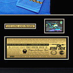 Star Trek // Spock Signed Photo + Jersey // Custom Frame