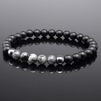 Minimal Larvikite Duo Bracelet (Small)
