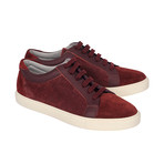 Men's Vasco Suede Sneaker // Burgundy (Euro: 39)