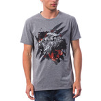 Albano T-Shirt // Gray Melange (4XL)