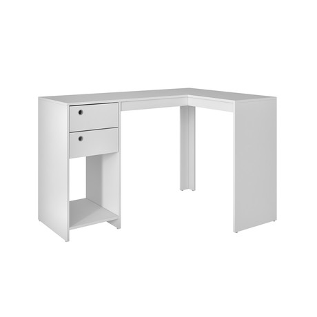 Dakota Classic L-Desk (White)