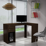 Dakota Classic L-Desk (White)