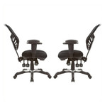 Mahwah Executive Mesh High-Back Adjustable Office Chair // Black (Single Chair)