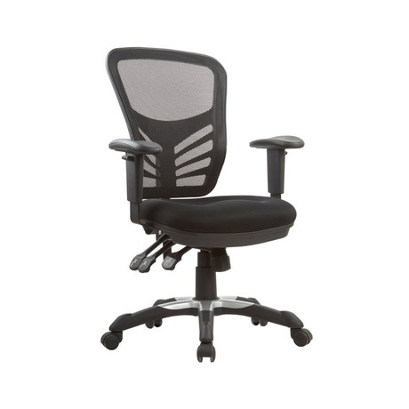 Mahwah Executive Mesh High-Back Adjustable Office Chair // Black (Single Chair)