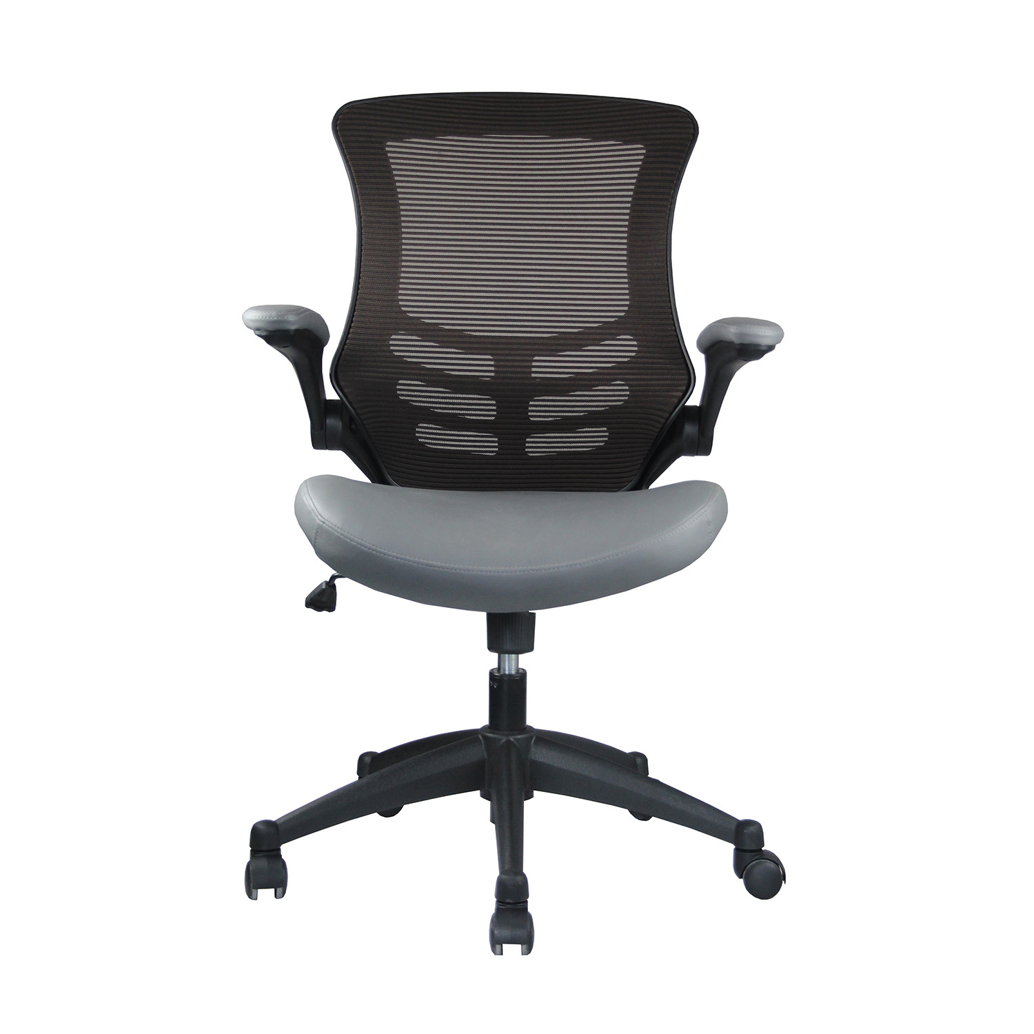 Highland High-Back Office Chair // Coffee + Grey (Single Chair) - Manhattan Comfort - Touch of ...