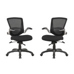 Ergonomic Hillside Office Chair // Black Mesh (Single Chair)