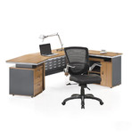 Ergonomic Hillside Office Chair // Black PU Leather (Single Chair)