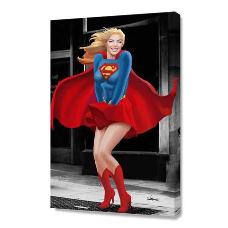 Super Marilyn! // Stretched Canvas (16"W x 24"H x 1.5"D)