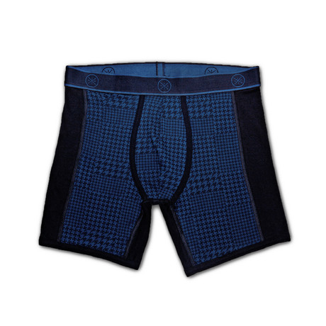 Knit Boxer Brief // Houndstooth Blue (S)