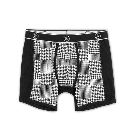Knit Boxer Brief // Houndstooth White (S)