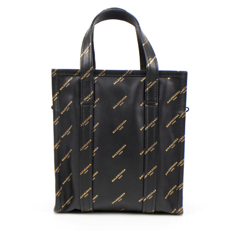 Bazar Shopper XS AJ Tote Bag // Black + Gold